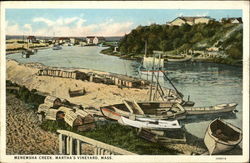 Menemsha Creek Martha's Vineyard, MA Postcard Postcard