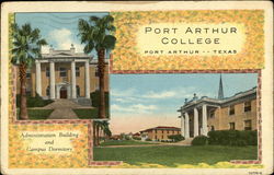 Port Arthur College Texas Postcard Postcard