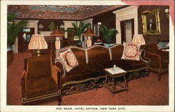 Hotel Gotham - Red Room Postcard