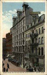 Adams House and Keith's Theatre, Washington St Boston, MA Postcard Postcard