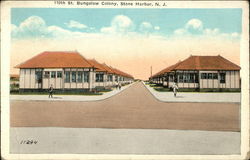 110th St. Bungalow Colony Stone Harbor, NJ Postcard Postcard