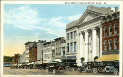 Main Street Northampton, MA Postcard Postcard