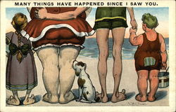 Many Things Have Happened Since I Saw You Comic, Funny Postcard Postcard