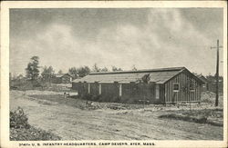 304th U.S. Infantry Headquarters - Camp Devens Ayer, MA Postcard Postcard