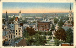 Bird's-Eye View Savannah, GA Postcard Postcard