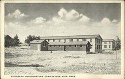 Engineers' Headquarters at Camp Devens Ayer, MA Postcard Postcard