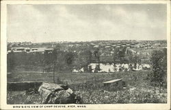 Bird's Eye View of Camp Devens Postcard