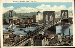 Brooklyn Bridge New York, NY Postcard Postcard