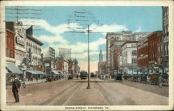 Broad Street Richmond, VA Postcard Postcard