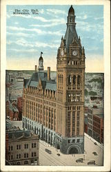 The City Hall Milwaukee, WI Postcard Postcard