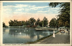 Driveway by Oxford Lake Anniston, AL Postcard Postcard