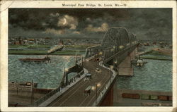 Municipal Free Bridge Postcard