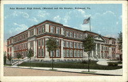 John Marshall High School, Marshall and 8th Streets Richmond, VA Postcard Postcard