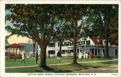 Putting Green, Russell Cottages Postcard