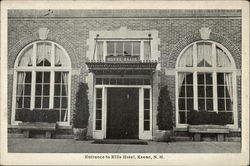 Entrance to Ellis Hotel Keene, NH Postcard Postcard