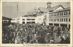 The Clubhouse Lawn on Derby Day Postcard