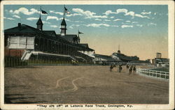 Latonia Race Track Postcard