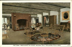 The Lobby, Sweetheart Tea House, Mohawk Trail Shelburne Falls, MA Postcard Postcard