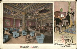 Prince George Hotel - Italian Room New York, NY Postcard Postcard