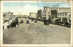 Boulevard Looking East Postcard