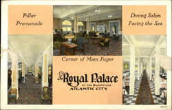 Royal Palace on the Beachfront Atlantic City, NJ Postcard Postcard