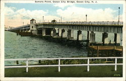 Somers Point, Ocean City Bridge New Jersey Postcard Postcard