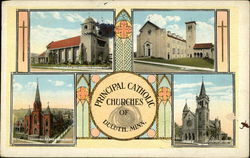 Principal Catholic Churches Postcard