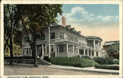 Street View of Pentucket Club Haverhill, MA Postcard Postcard