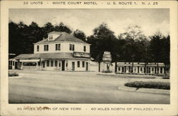 White Court Motel New Brunswick, NJ Postcard Postcard