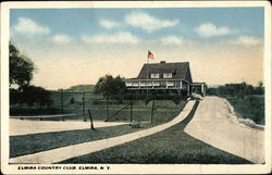 Elmira Country Club and Grounds New York Postcard Postcard