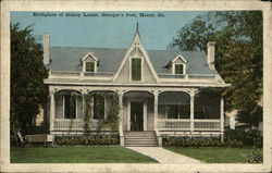 Birthplace of Sidney Lainer, Georgia's Poet Postcard