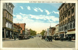 Elm Street from Park's Block Postcard