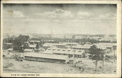 View of Camp Meade Fort Meade, MD Postcard Postcard