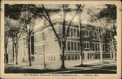 New Webster Grammar School on Hampshire St Auburn, ME Postcard Postcard