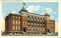 Jordan High School Lewiston, ME Postcard Postcard