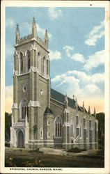 Episcopal Church Bangor, ME Postcard Postcard