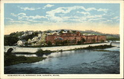 Edwards Mills, Kennebec Dam Postcard