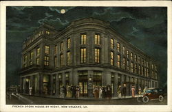 French Opera House by Night New Orleans, LA Postcard Postcard