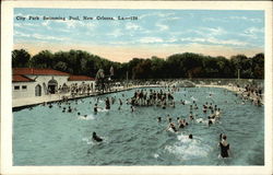 City Park Swimming Pool Postcard