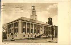 Street View of City Hall Postcard