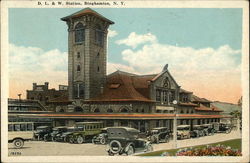 D. L. & W. Station Postcard