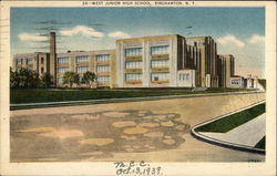 West Junior High School Postcard