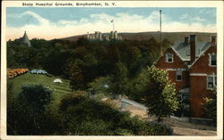 State Hospital Grounds Binghamton, NY Postcard Postcard