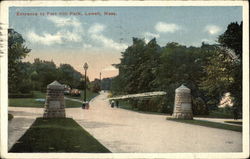 Entrance to Fort Hill Park Postcard