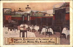 Joyce's Restaurant at the Corner of Central and Middle Sts Postcard