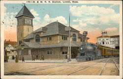 B. & M.R.R. Station Postcard