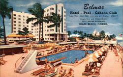 The Belmar Hotel - Pool - Cabana Club Postcard