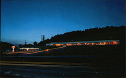 Night View, Johnson's Motel Postcard