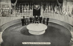 The Signing of the United Nationsl Charter Postcard