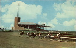 Atlantic City Race Course, Racing on the Main Course New Jersey Postcard Postcard